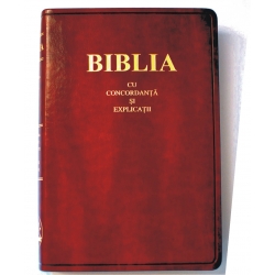 Biblia mare cu Concordanta si Explicatii, PU maro, fara fermoar